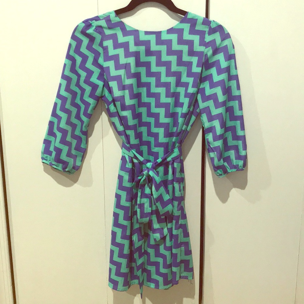 Super cute spring dress chevron print